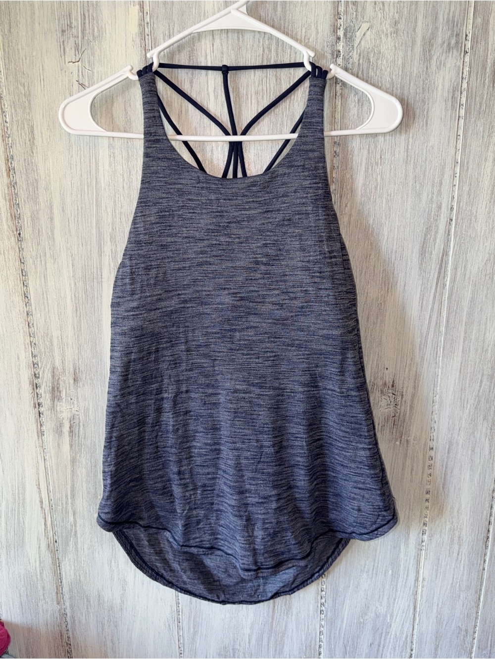 lululemon athletica Charcoal Heather Strappy-Back Tank